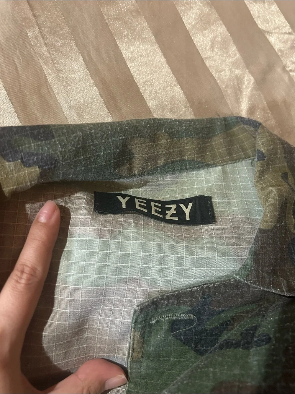 Yeezy Pablo Red Letter Camo Military Print Large